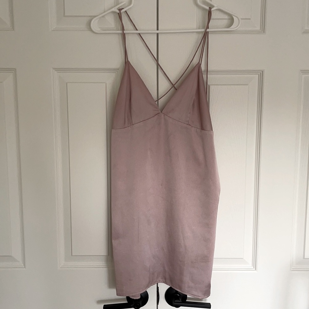 Dusty Pink Slip Dress